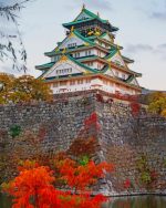 Japan-Castle-Osaka-paint-by-numbers