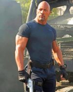 Luke Hobbs Dwayne Johnson Paint by numbers