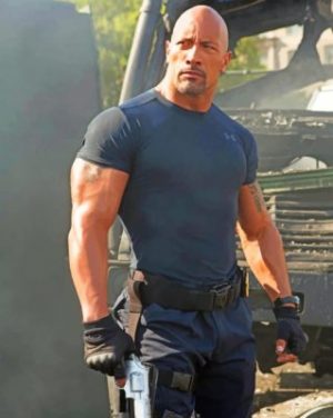 Luke Hobbs Dwayne Johnson Paint by numbers