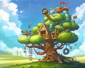 Tree House Paint by numbers