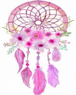 aesthetic-pink-dream-catchher-paint-by-number