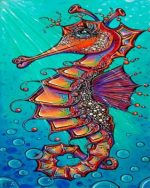 Aesthetic Seahorse Paint by numbers