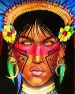 Aztec Man Paint by numbers