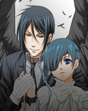 Black Butler Japanese Anime Paint by numbers