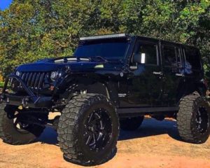 Black Jeep Car Paint by numbers