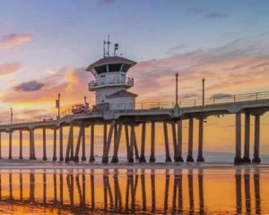 Huntington Beach Pier Paint by numbers