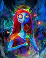 Colorful Sally Nightmare Before Christmas Paint by numbers