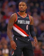 Damian Lilllard Basketball Paint by numbers