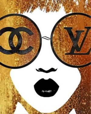 Chanel Golden Girl paint by numbers