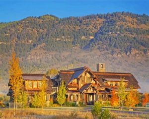 Jackson Hole Landscape Paint by numbers