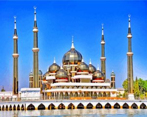 Masjid Kristal Malaysia Paint By Numbers