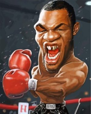 Mike Tyson Paint by numbers