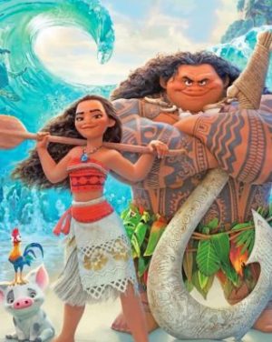 Moana And Chief Tui Paint by numbers