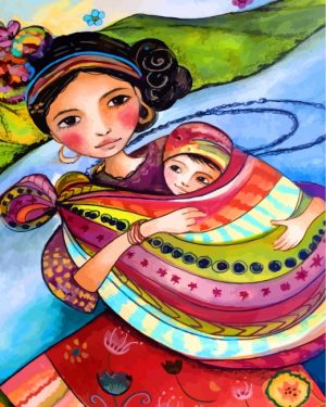 mother-and-her-baby-paint-by-numbers