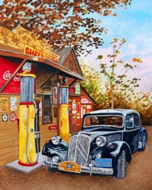 Filling Station Paint by numbers