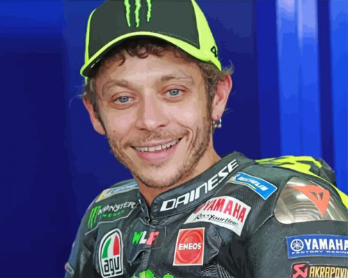 Valentino Rossi Road Racer Paint by numbers
