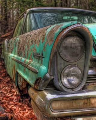 Vintage Old Car Paint by numbers