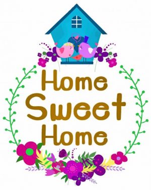 Aesthetic Home Sweet Home paint by number