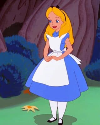 Disney Princess Alice In Wonderland paint by numbers