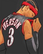 Allen Iverson Player paint by number