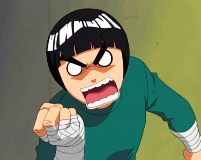 Angry Rock Lee paint by number