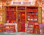 Antique Books Shop paint by number