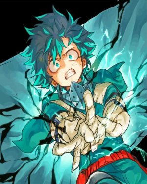 Deku Anime Character paint by number