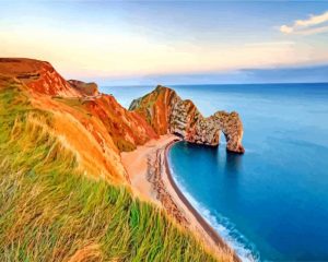 Durdle Door Dorset England paint by numbers