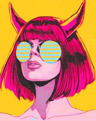 Evil Girl paint by number