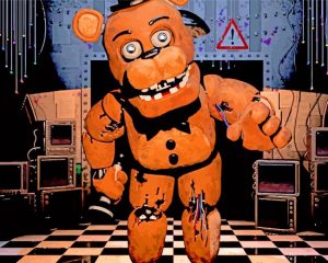 Freddy Fazbear paint by number
