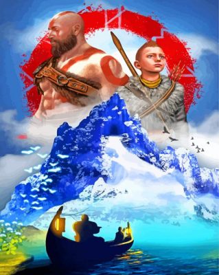 God Of War Game Adventure Paint By Number