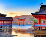 Itsukushima Shrine Japan paint by number