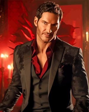 Lucifer Tom Ellis Paint By Numbers