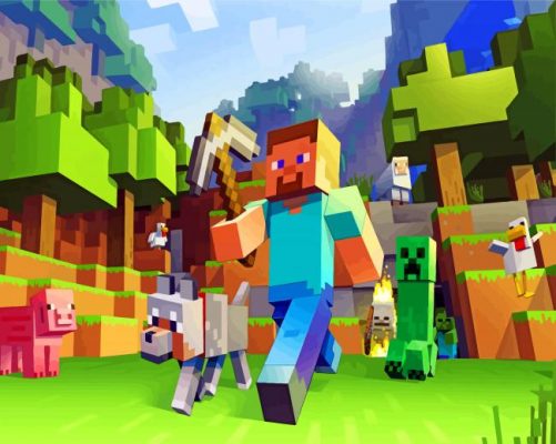 Minicraft Game paint by number
