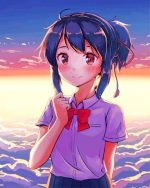 Mitsuha Miyamizu paint by number