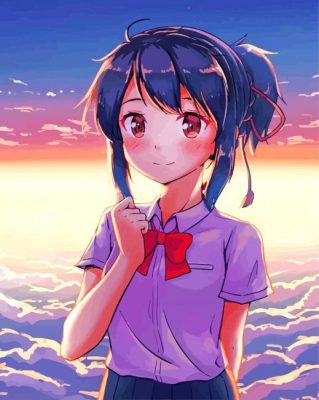 Mitsuha Miyamizu paint by number