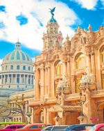 National Capitol Building Havana piant by numbers