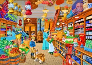 Old Store paint by numbers