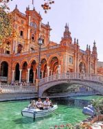 Plaza De Espana Spain paint by numbers