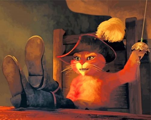 Puss in Boots paint by number