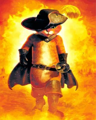 Puss in Boots paint by numbers