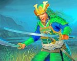 Animated Samurai Warrior paint by numbers