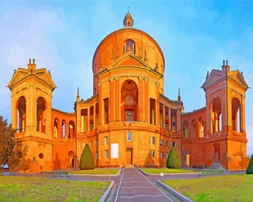 Sanctuary of the Madonna di San Luca Church Bologna paint by number