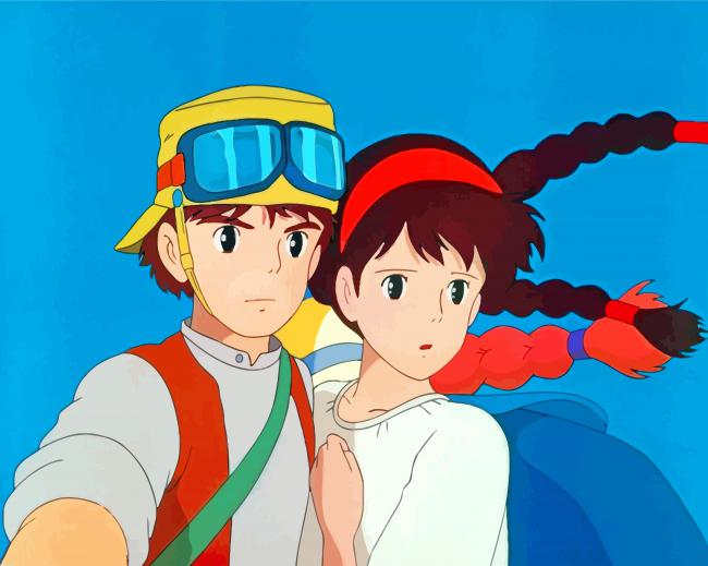 Sheeta And Pazu Paint by numbers