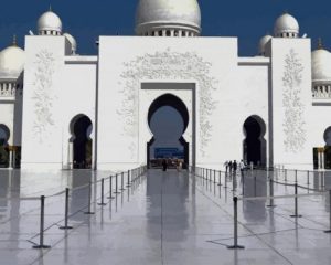 Abu Dhabi Sheikh Zayed Grand Mosque paint by numbers