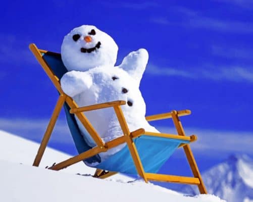 Snow Man paint by numbers