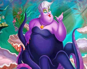 Ursula Sea Witch paint by numbers