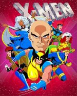 X men Cartoon paint by numbers