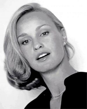 Young Jessica Lange paint by number