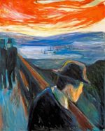 Abstract Lonely Man paint by numbers